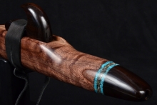 Grandpa's Walnut Native American Flute, Minor, Mid G-4, #F25D